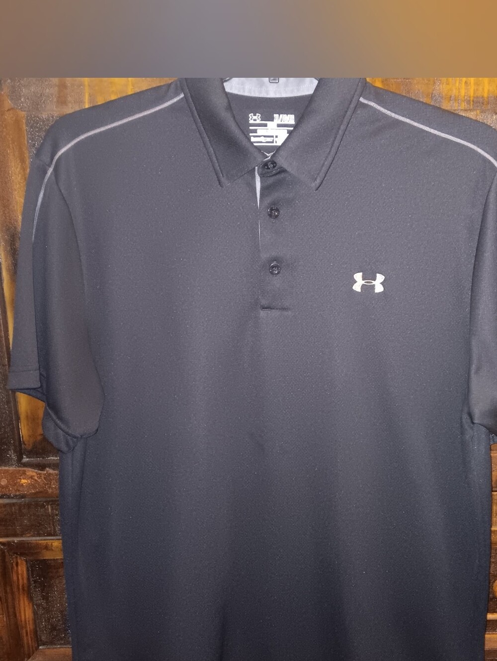 Men's Under Armour UA shirt collared black